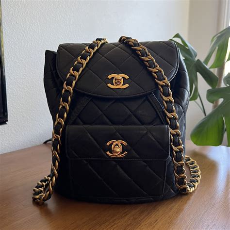 vintage chanel nylon crossbody bag|vintage chanel backpack price.